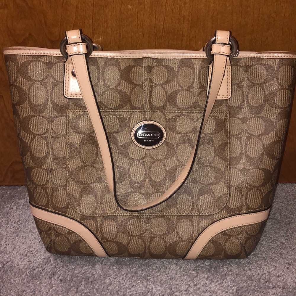 Coach Peyton Heritage Tote Purse